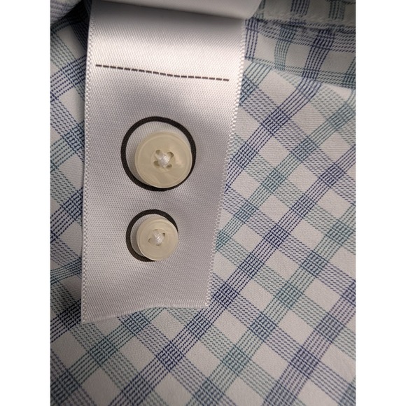 Untuckit Montiglet Shirt Men's Size 3XL Button Up Multicolor Plaid Stretch Nylon - Picture 10 of 12